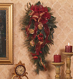 Victorian Christmas Door Swag